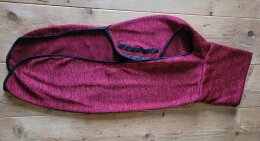 Strickfleece Pulli Gr&ouml;sse L dunkelrot